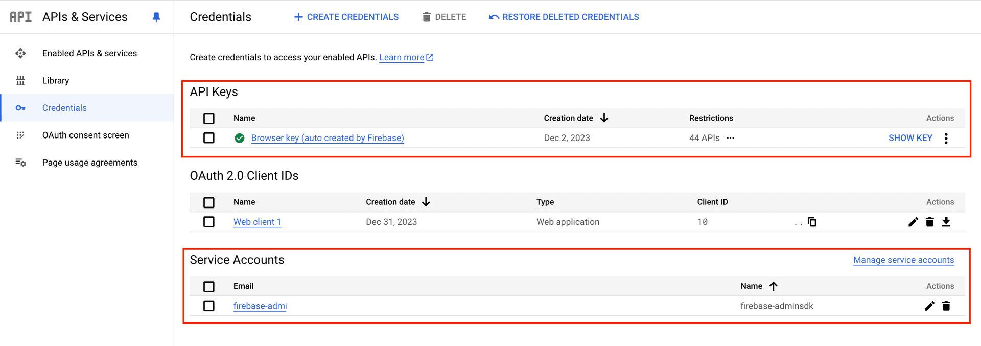 Google Cloud APIs & Services